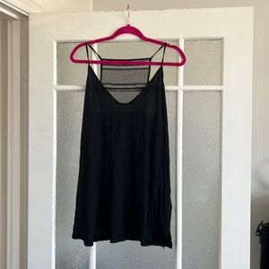 Old Navy Patterned Back Black tank XL